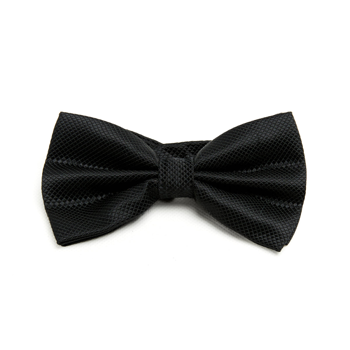 Lupo Bianco Classic Black Textured Bow Tie
