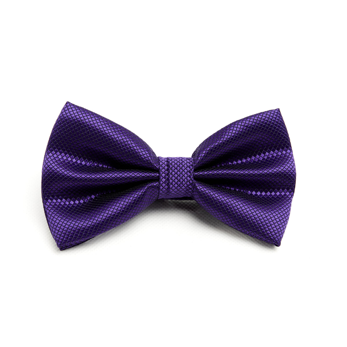 Lupo Bianco Royal Purple Textured Bow Tie