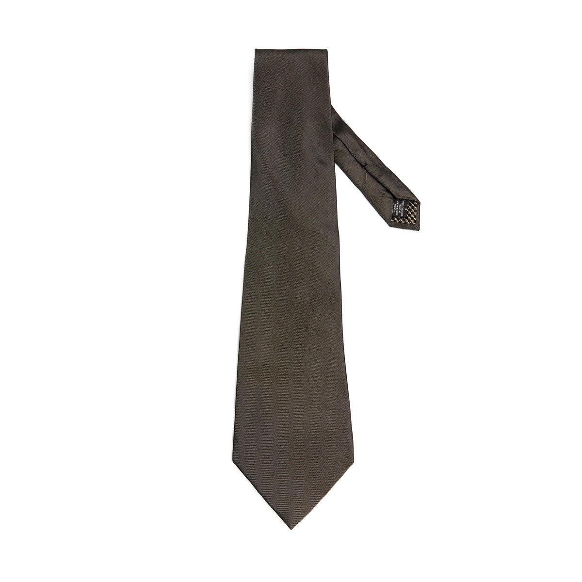 Lupo Bianco Deep Olive Silk Tie