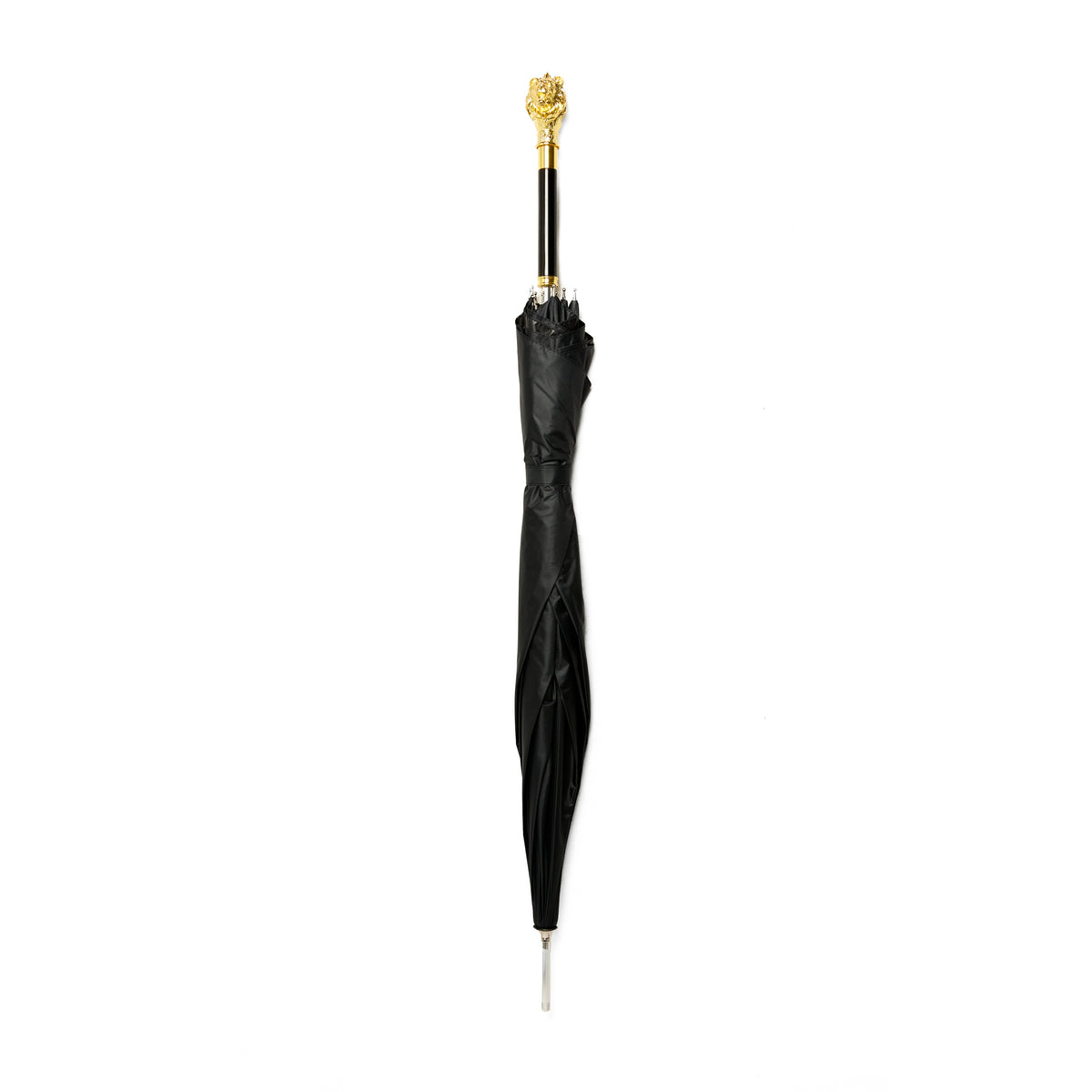 Lupo Bianco Gold Handle Signature Umbrella