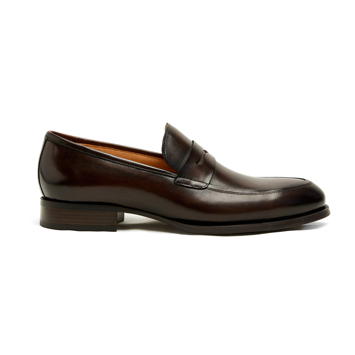Lupo Bianco men's leather penny loafers