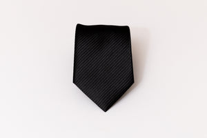 Textured Black Ridge Tie