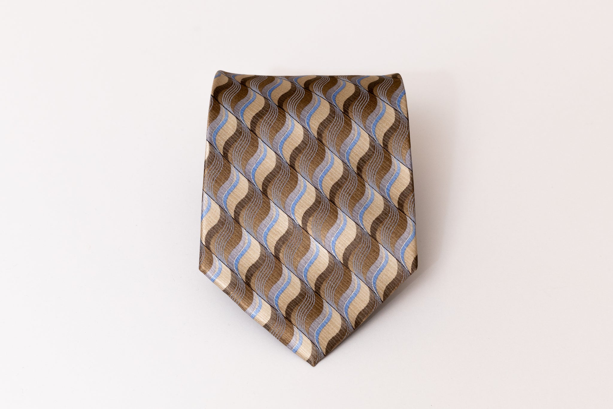 Vintage Brown Wave Tie
