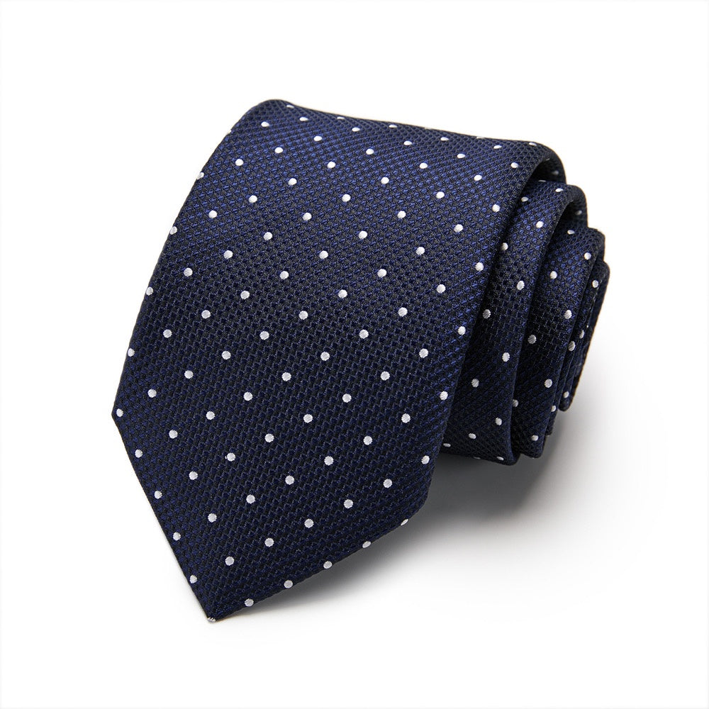 Lupo Bianco Blu Intreccio Tie