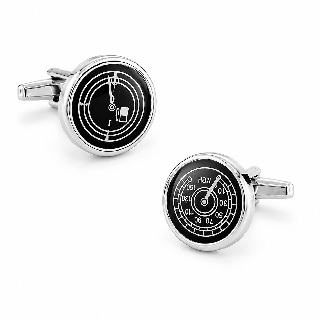 Lupo Bianco Vintage Dashboard Gauge Cufflinks