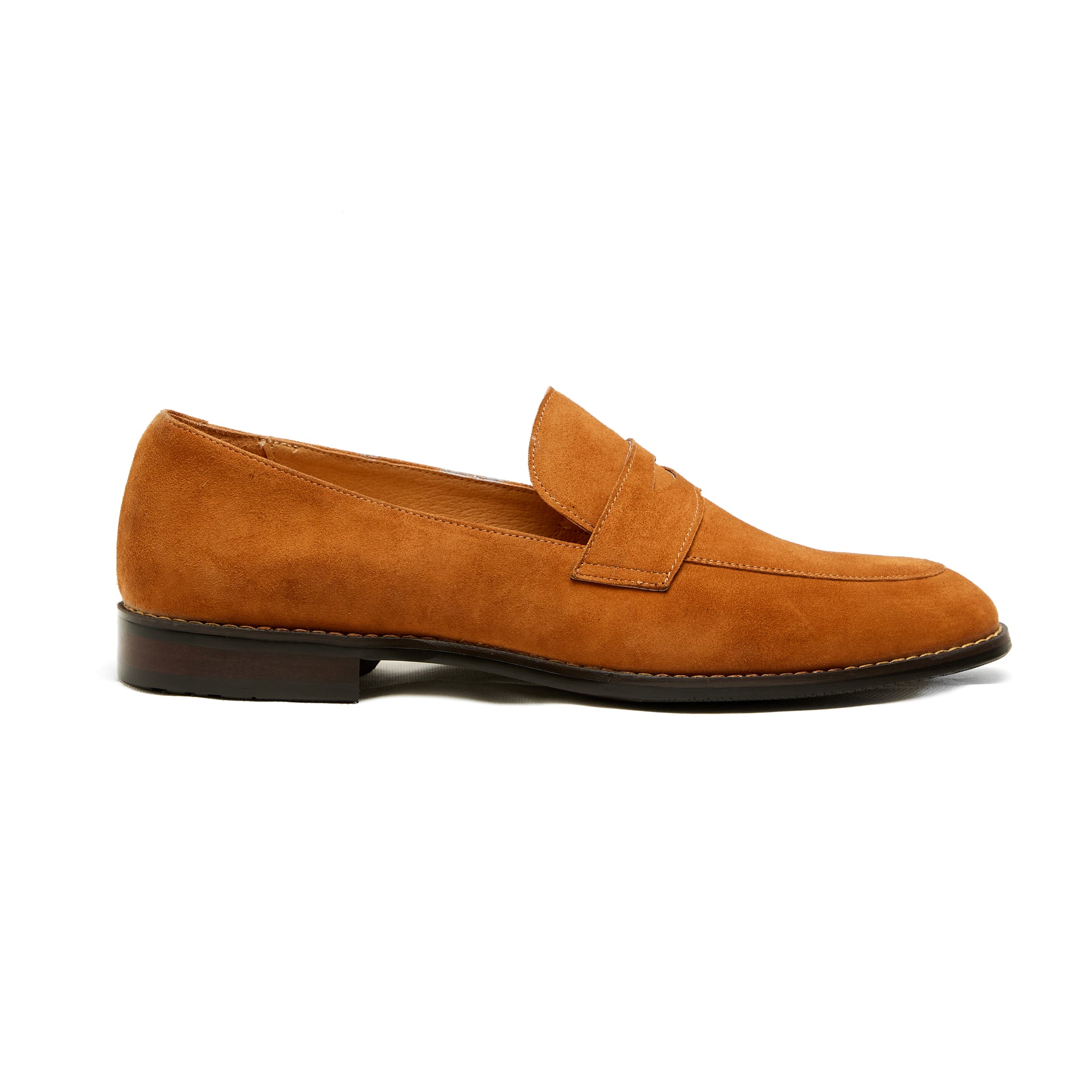 Lupo Bianco Torino Suede Penny Loafers – Handcrafted Elegance