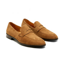 Lupo Bianco Torino Suede Penny Loafers – Handcrafted Elegance