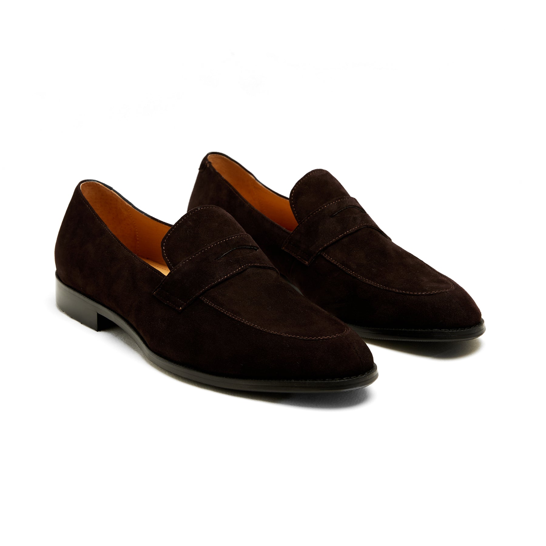 Lupo Bianco Torino Suede Penny Loafers – Handcrafted Elegance