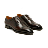 Lupo Bianco Cap-Toe Oxford – Classic Black & Deep Espresso