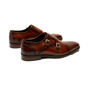 Lupo Bianco Milano Double Monk Strap – Handcrafted Leather Shoes