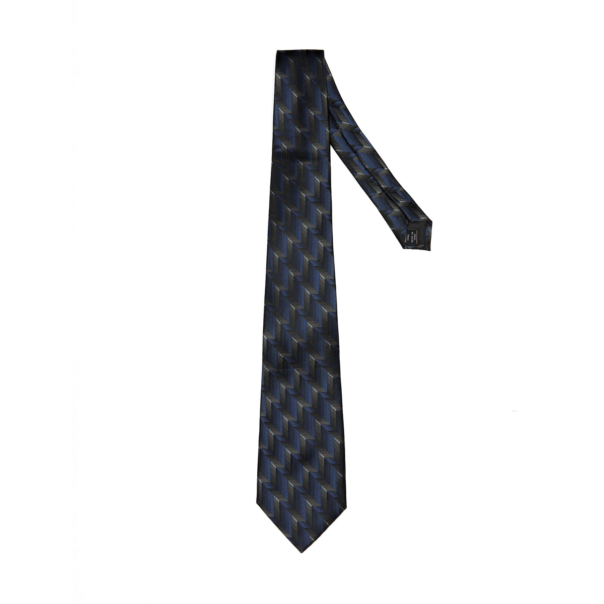 Lupo Bianco Midnight Chevron Tie