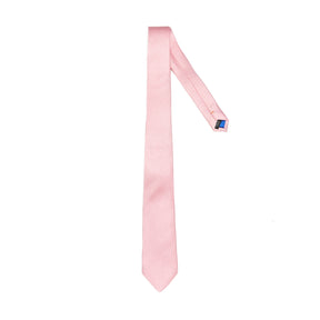 Lupo Bianco Blush Pink Satin Silk Tie