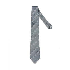 Lupo Bianco Argento Motivo Tie