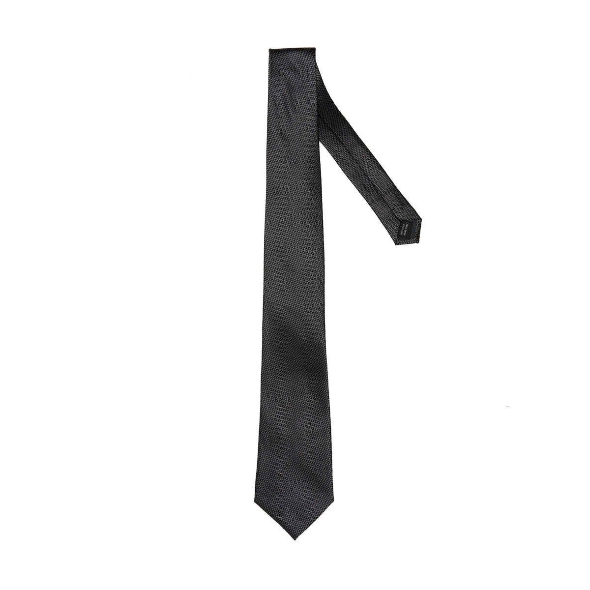 Lupo Bianco Nero Micro-Texture Tie