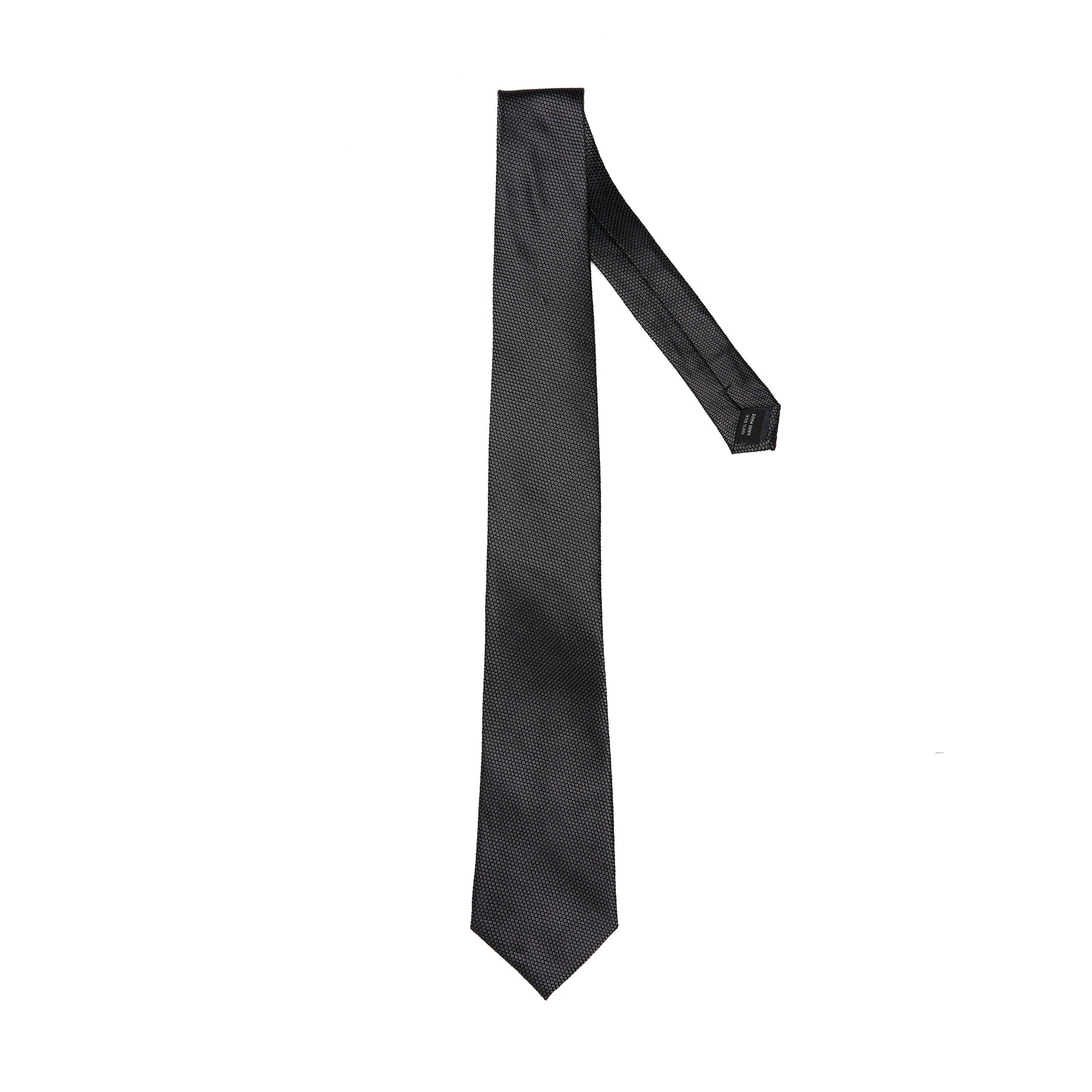 Lupo Bianco Nero Micro-Texture Tie