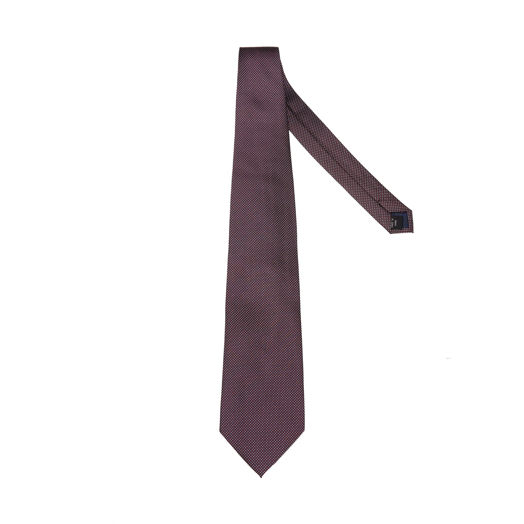Lupo Bianco Burgundy Micro-Texture Tie