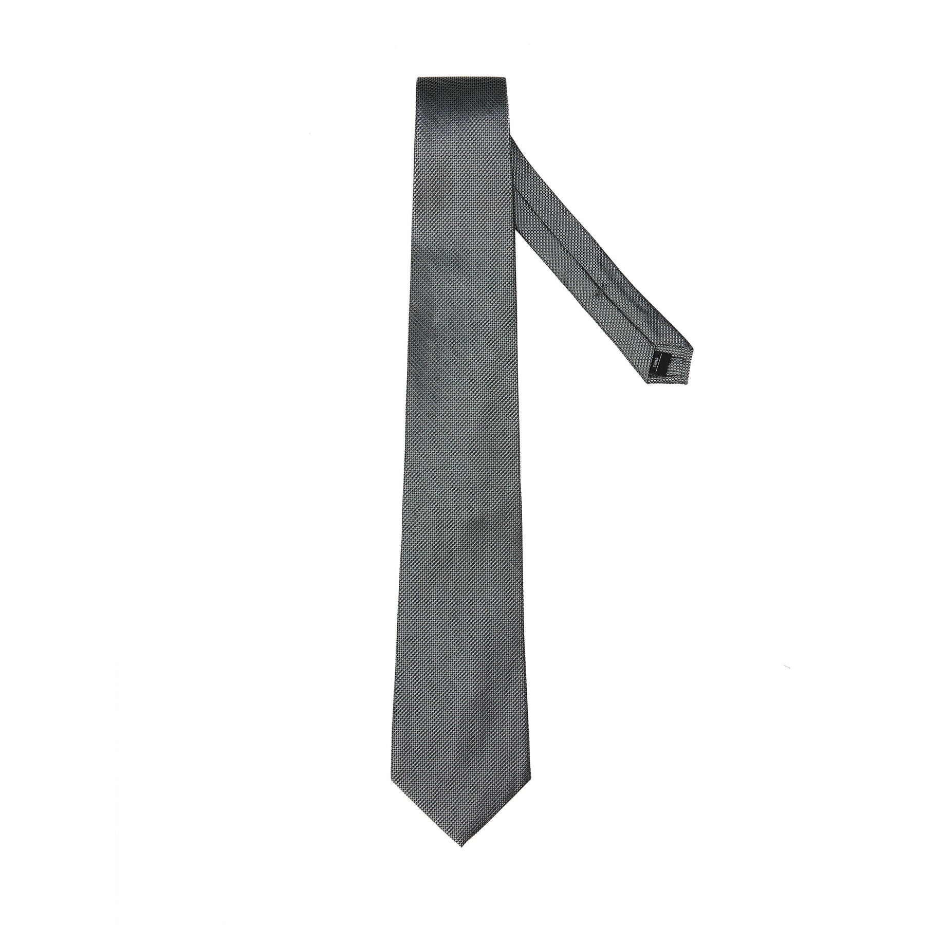 Lupo Bianco Ash Grey Micro-Texture Tie