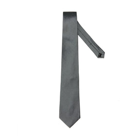 Lupo Bianco Ash Grey Micro-Texture Tie