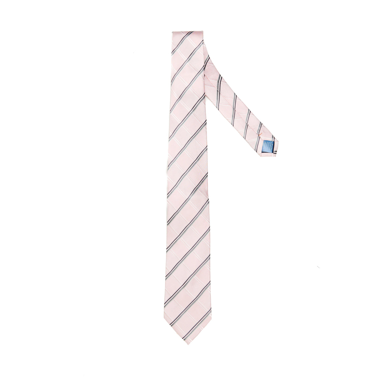 Lupo Bianco Rosa Diagonale Tie