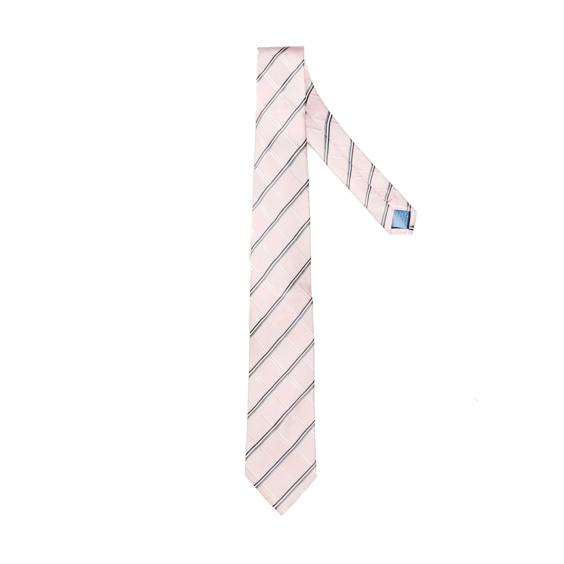 Lupo Bianco Rosa Diagonale Tie