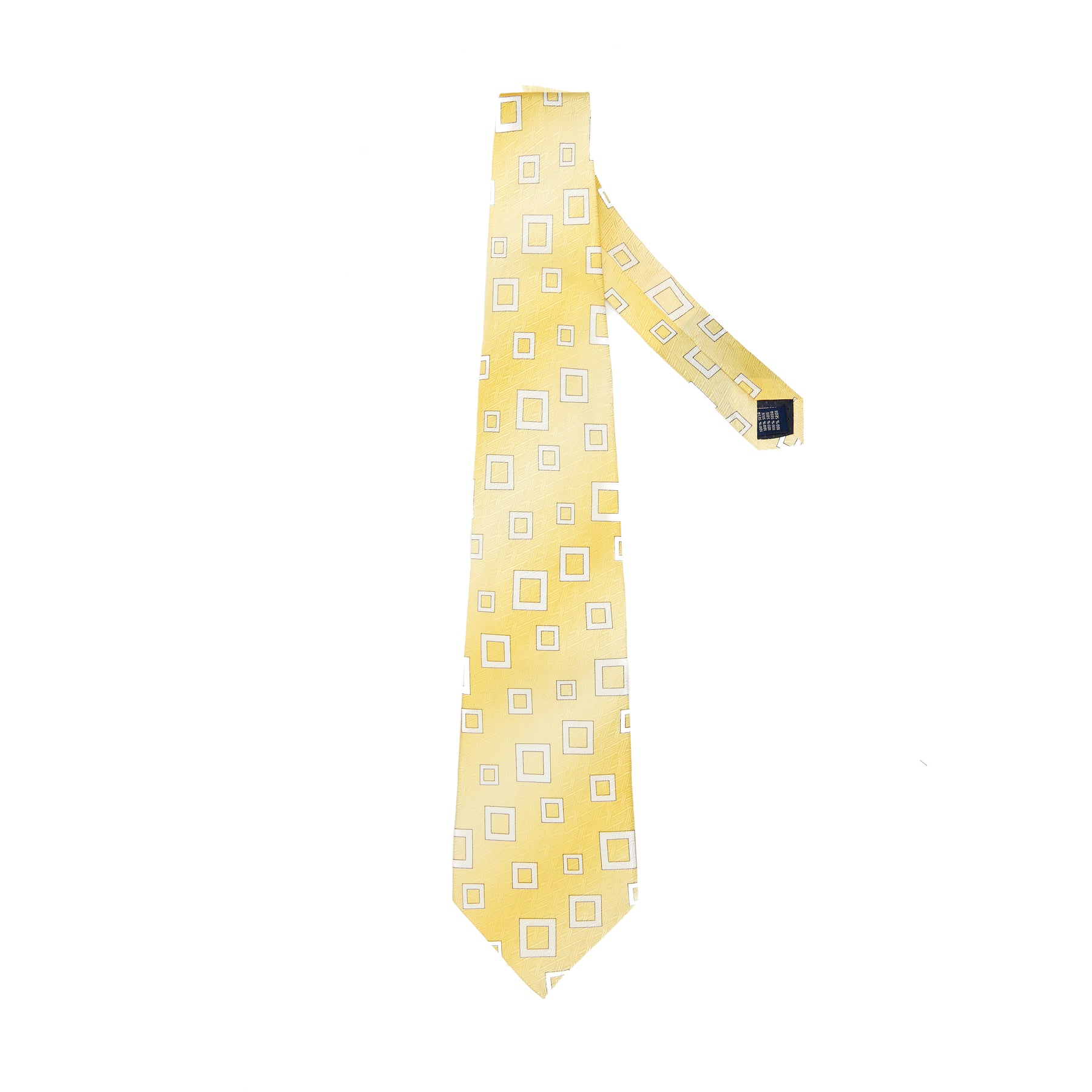 Lupo Bianco Giallo Quadro Tie