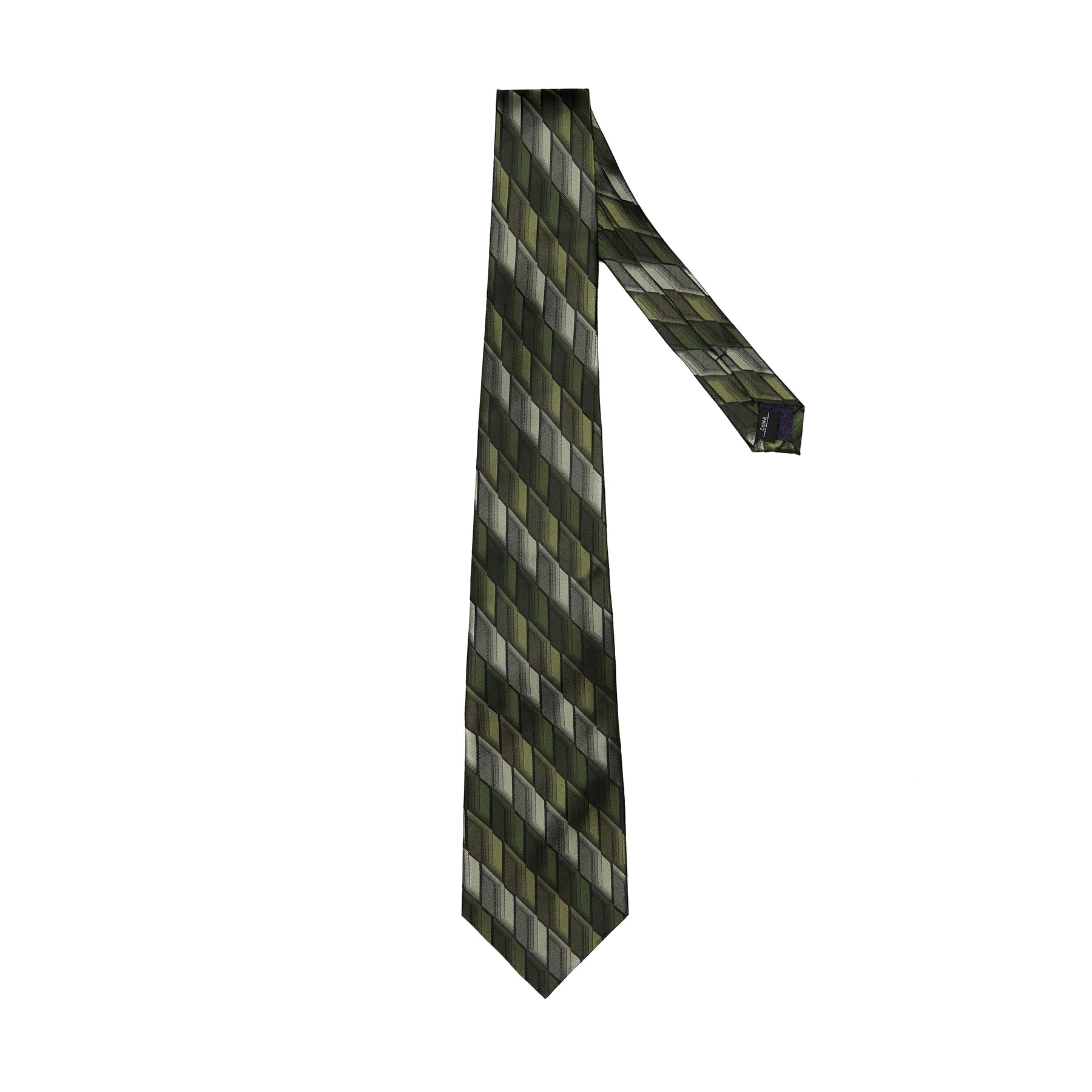 Lupo Bianco Verde Intreccio Tie