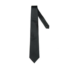 Lupo Bianco Nero Diagonal Stripe Tie