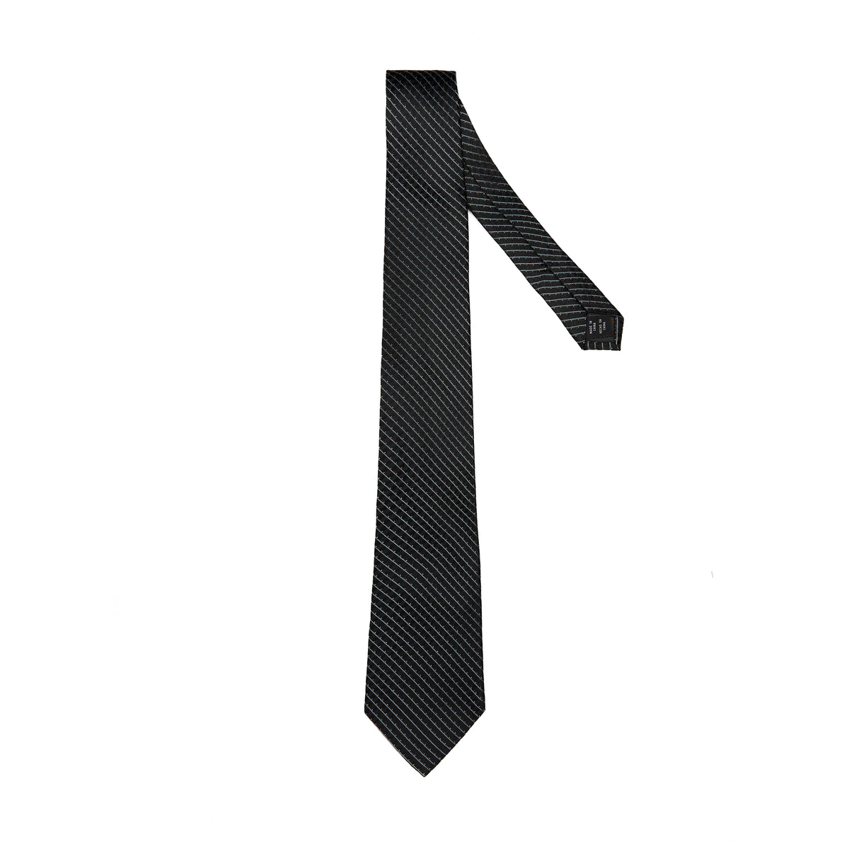 Lupo Bianco Nero Micro Stripe Tie