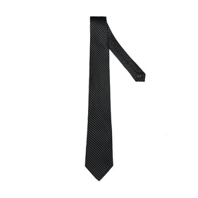 Lupo Bianco Nero Micro Stripe Tie