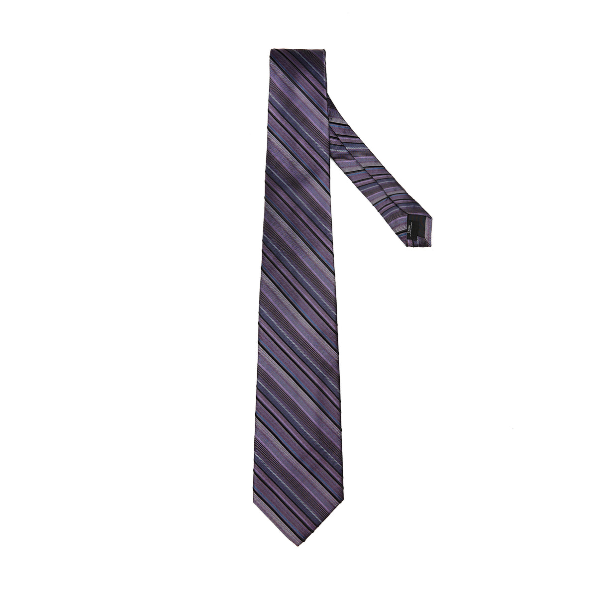 Lupo Bianco Viola Slate Stripe Tie