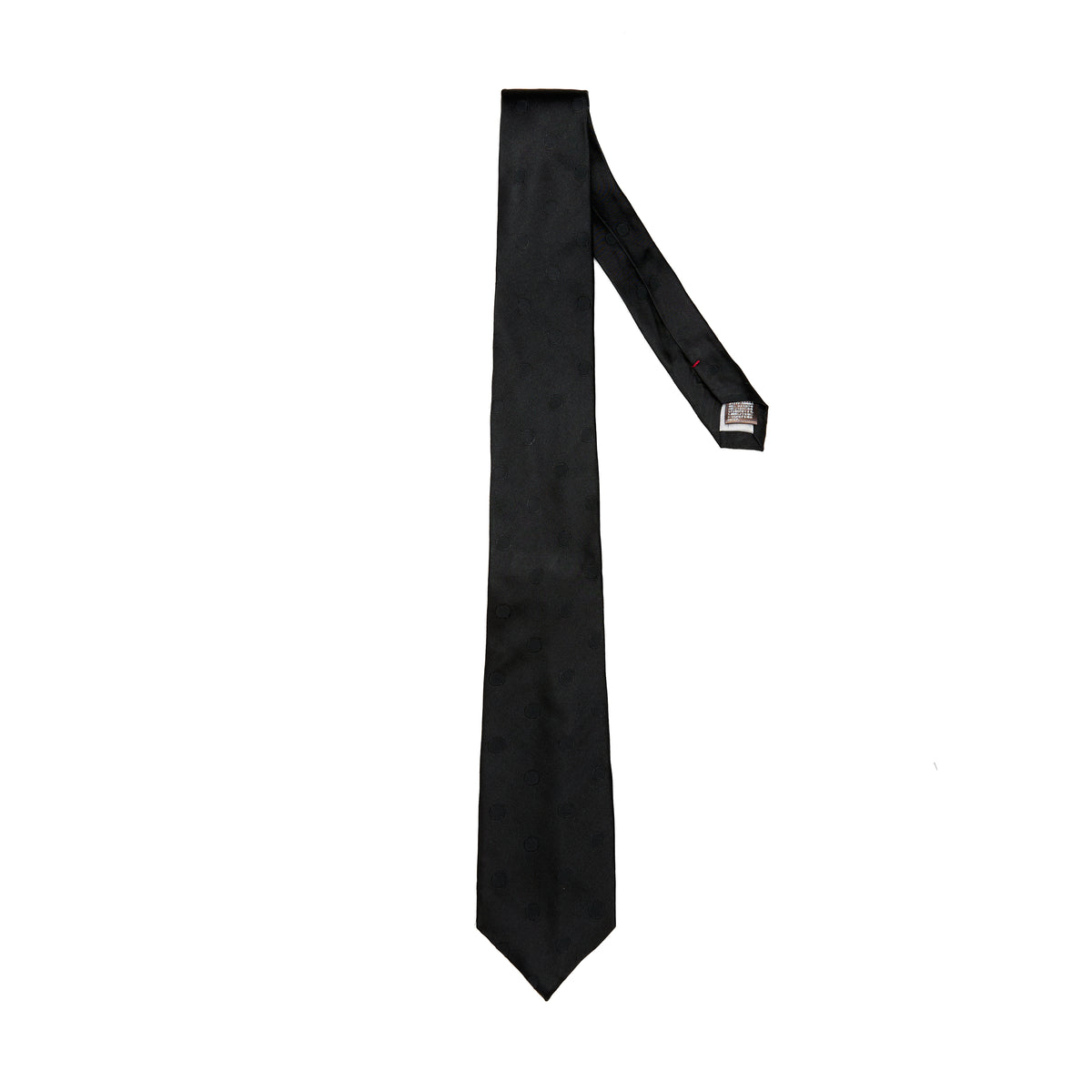 Lupo Bianco Black Tonal Dot Tie