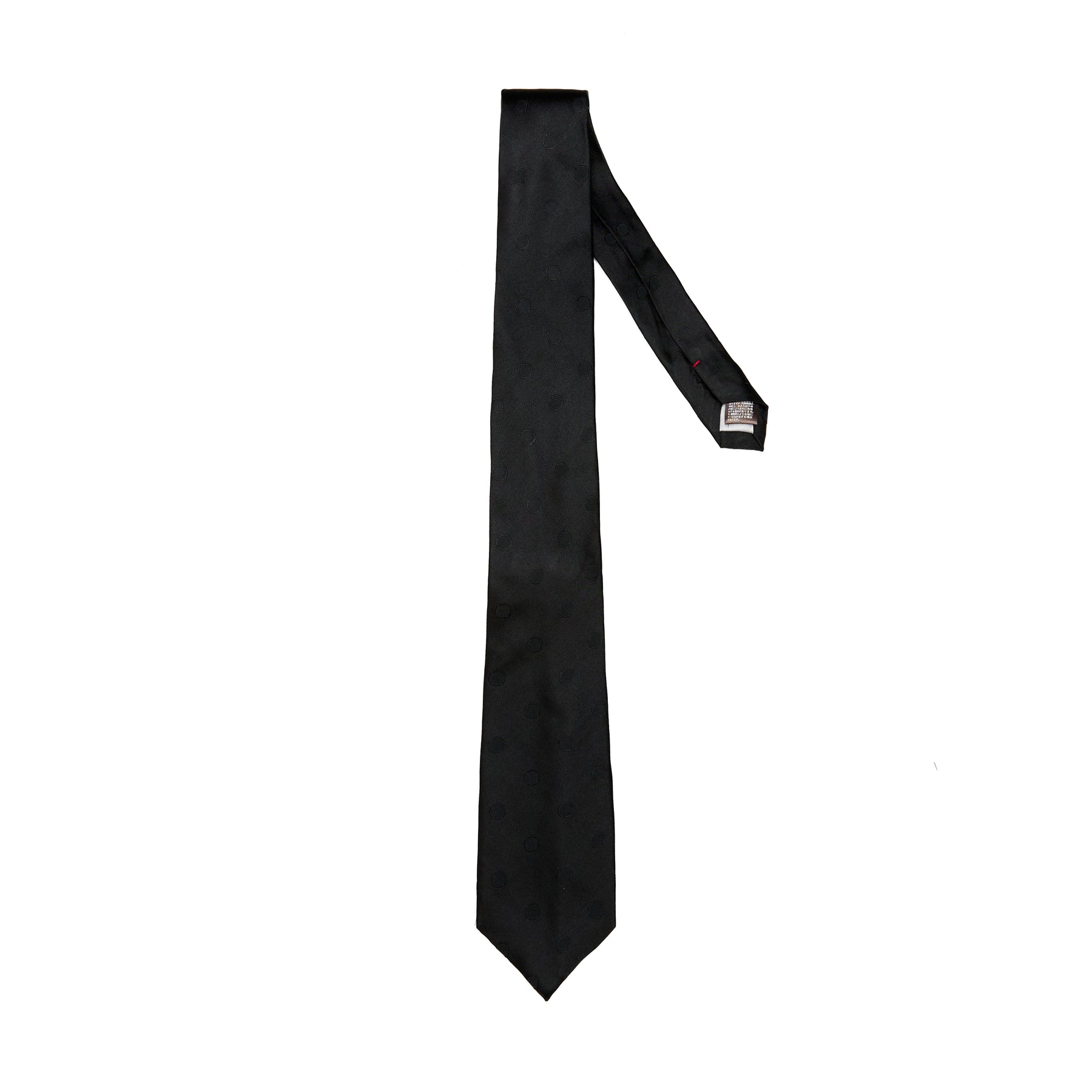 Lupo Bianco Black Tonal Dot Tie
