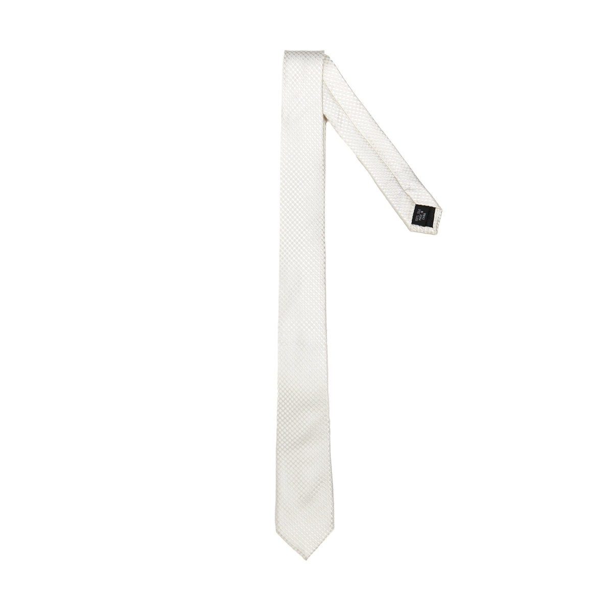 Lupo Bianco Ivory Textured Silk Tie