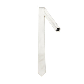 Lupo Bianco Ivory Textured Silk Tie