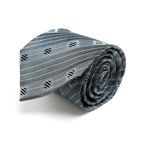 Lupo Bianco Argento Motivo Tie