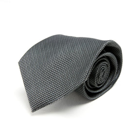 Lupo Bianco Ash Grey Micro-Texture Tie