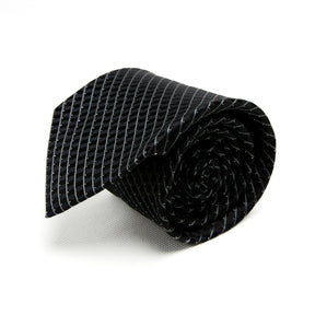Lupo Bianco Nero Micro Stripe Tie