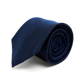 Lupo Bianco Navy Tonal Pattern Silk Tie