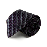 Lupo Bianco Plum Geometric Weave Tie