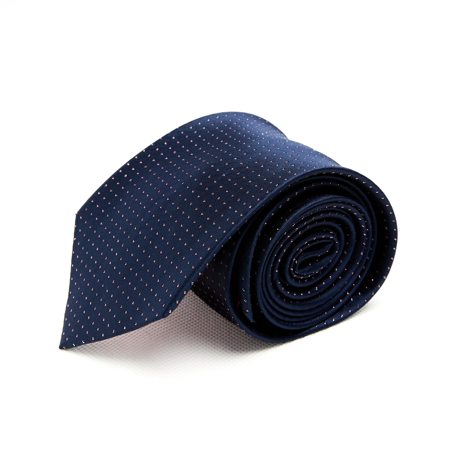 Lupo Bianco Navy Micro Dot Tie
