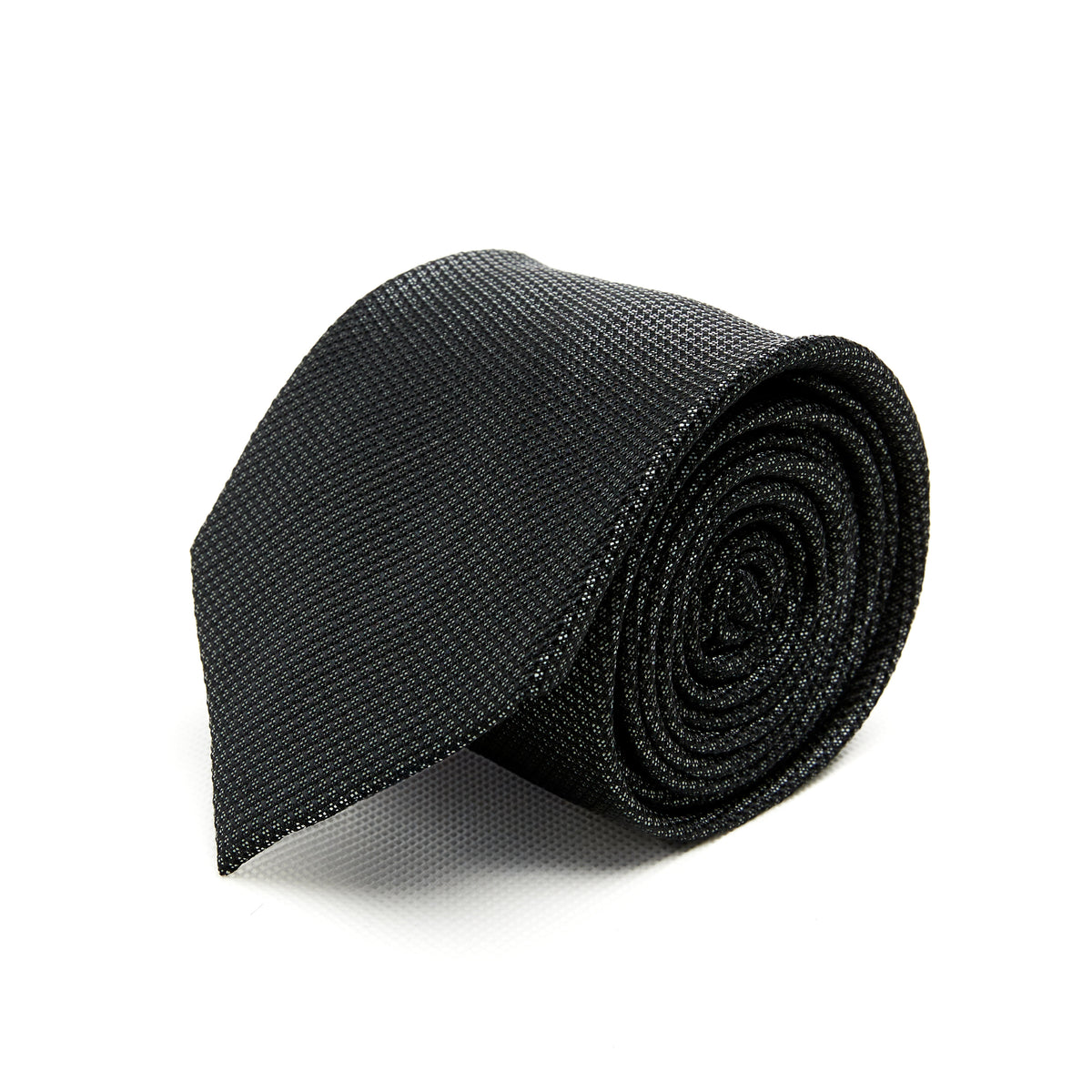 Lupo Bianco Nero Micro-Texture Tie