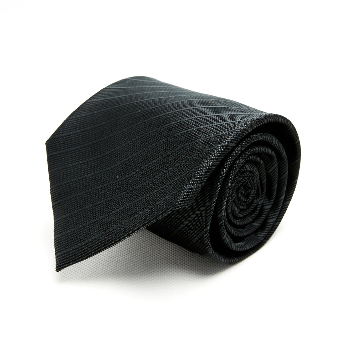 Lupo Bianco Nero Diagonal Stripe Tie