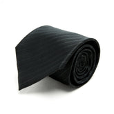 Lupo Bianco Nero Diagonal Stripe Tie