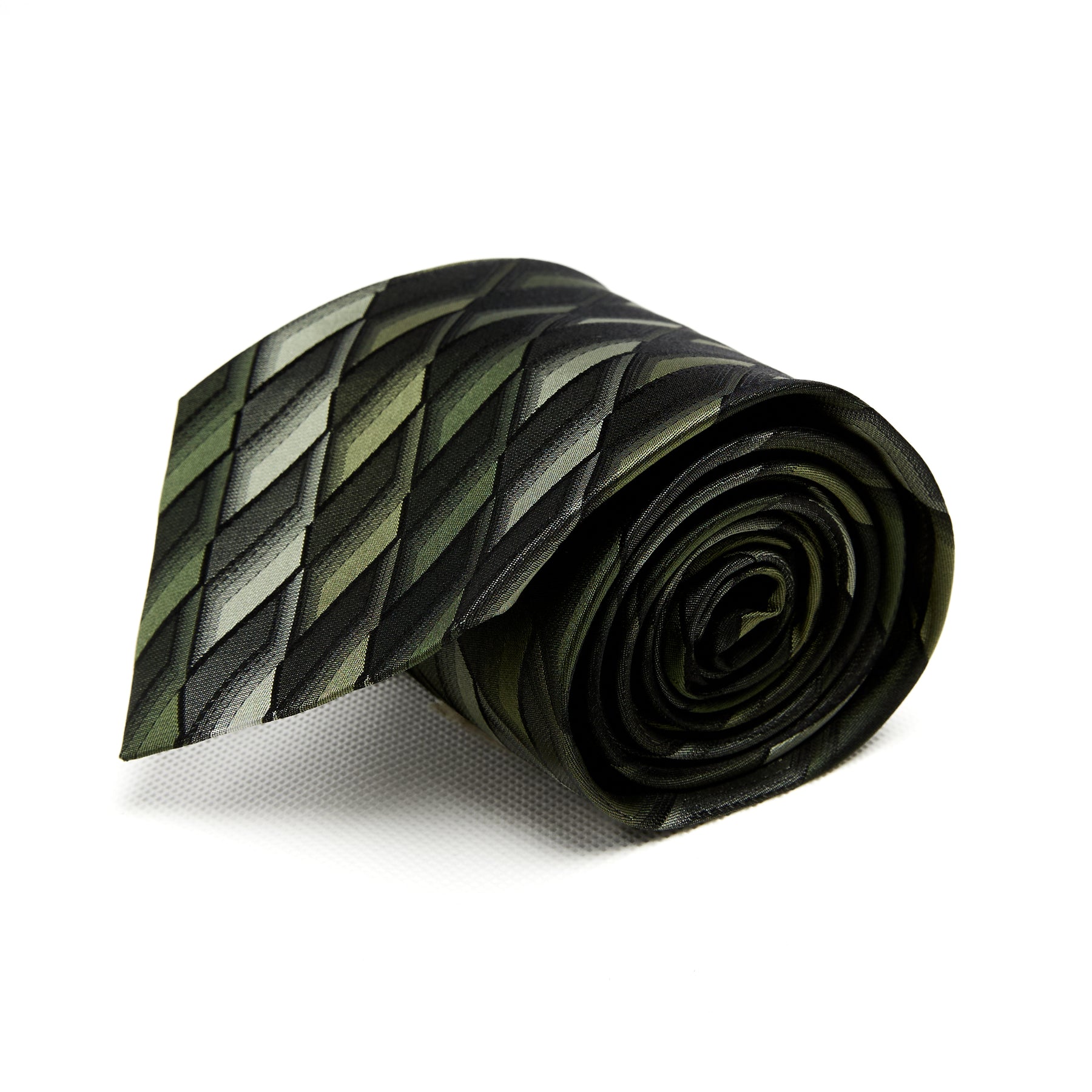Lupo Bianco Verde Intreccio Tie