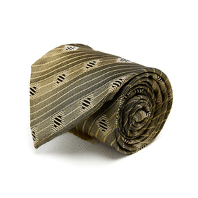 Lupo Bianco Olive Diamond Stripe Tie