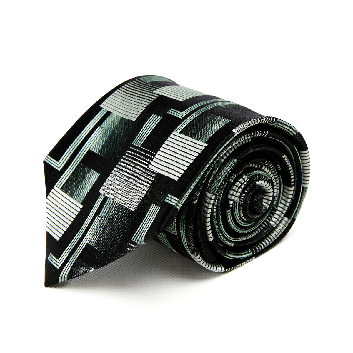 Lupo Bianco Geometric Noir Tie