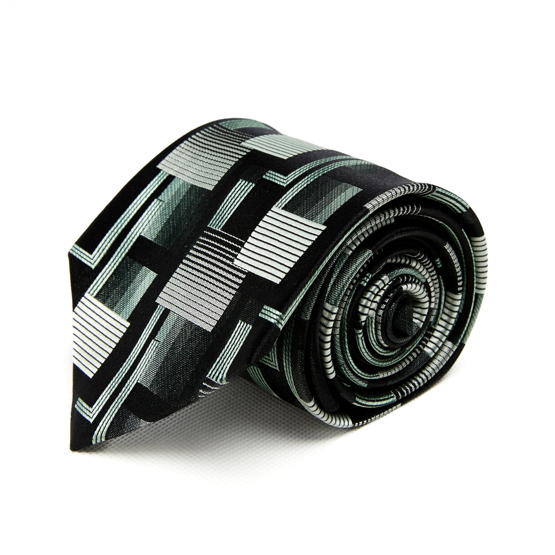 Lupo Bianco Geometric Noir Tie