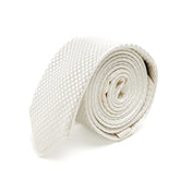 Lupo Bianco Ivory Textured Silk Tie