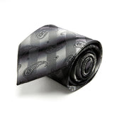 Lupo Bianco Argento Paisley Tie