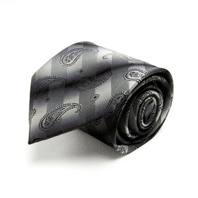 Lupo Bianco Argento Paisley Tie